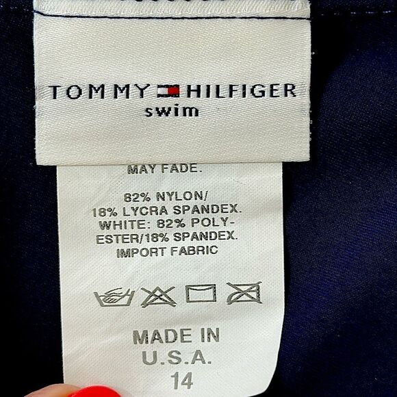 Tommy Hilfiger Size 14 One Piece Swimsuit - Picture 10 of 10